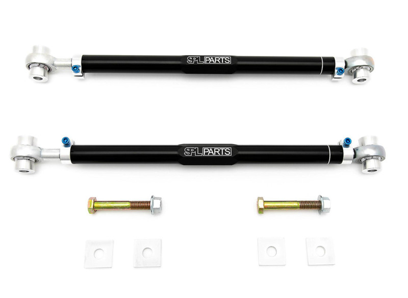 Toyota GR Supra Toe Links - Rear - SPL Parts - Titanium Series Adjustable + Eccentric Lockout - Blue - `20-`27